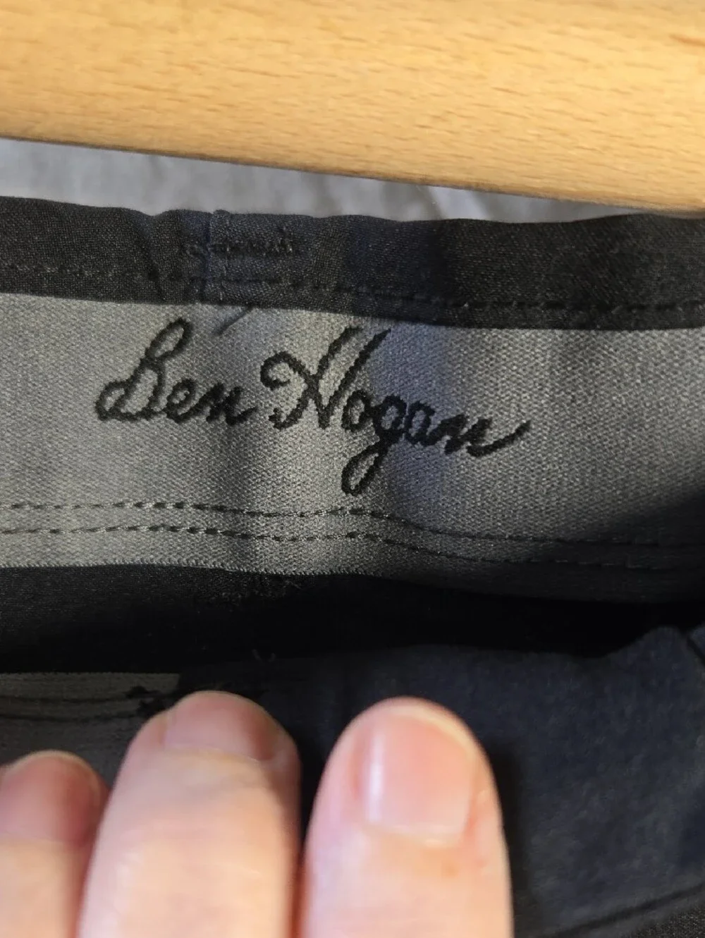 Men's Black Flat-Front Performance Shorts